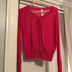 Pink beaded cardigan from target